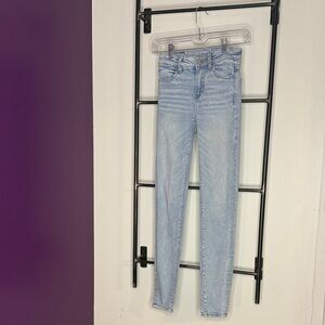 American Eagle Light Wash Skinny Jeans | Size 000 | Stretch